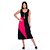Vestido Midi Alça Larga Regata com Recorte B’Bonnie Lady Preto/Pink - Imagem 6