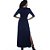 Vestido Longo Fenda Lateral B’Bonnie Tiana Azul Marinho - Imagem 9