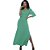 Vestido Longo Fenda Lateral B’Bonnie Tiana Verde Bandeira - Imagem 9