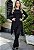 Blusa Assimétrica Com Bico e M/L B'Bonnie Stefani Preta - Imagem 3