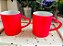 Jogo Caneca Porcelana Luminus Alça Coração Vermelho e Preto - Lyor - Imagem 5