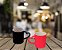 Jogo Caneca Porcelana Luminus Alça Coração Vermelho e Preto - Lyor - Imagem 9