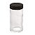 Jogo Pote para Tempero 80ml Vidro Tampa Metal Preto 4 Peças - Lyor - Imagem 4