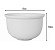 Jogo Tigela Cumbuca Bowl Porcelana Branca 470ml 6 Unidades - Imagem 4