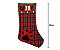 Meia Xadrez Natal Pet Patinhas Guizo 46cm - Magizi - Imagem 2