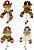 Jogo Bonecos Natal Pelúcia Guizo Rena, Papai Noel, Boneco Neve 17cm 4 Peças - Imagem 1