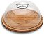 Queijeira Porta Queijo Eco Bambu Com Tampa Acrílico Ecokitchen 19cm - Mimo Style - Imagem 5