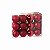 Kit 30 Mini Bolas Natal Vermelha Glitter, Fosca, Lisa 3cm - Master Christmas - Imagem 3