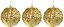 Kit Bola De Natal Dourado Premium Glitter e Paetes 10cm 3 Unidades - Master Christmas - Imagem 2
