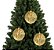 Kit Bola De Natal Dourado Premium Glitter e Paetes 10cm 3 Unidades - Master Christmas - Imagem 7