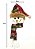 Kit Rosto Pelúcia Pendente Papai Noel e Boneco de Neve Premium 16cm 6 Unidades - Imagem 3