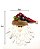 Kit Rosto Pelúcia Pendente Papai Noel e Boneco de Neve Premium 16cm 6 Unidades - Imagem 4