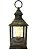Lamparina Luminária Decor Fio LED Preto e Ouro Envelhecido 23cm - Master Christmas - Imagem 1