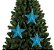 Kit Estrela Vazada Natal Glitter Azul Pendente 18cm 3 Unidades - Master Christmas - Imagem 2