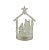Presépio Sagrada Família Cristal Acrílico Iluminado LED Branco 12cm - Magizi - Imagem 3