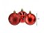 Kit 48 Bolas De Natal Mista Fosca, Lisa e Glitter Vermelha 5cm - Master Christmas - Imagem 4