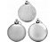 Kit 24 Bolas De Natal Mista Prata 5cm - Master Christmas - Imagem 4