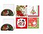 Kit Guardanapo De Natal Decorado 80 Unidades e Porta Guardanapo Melamina 2 Unidades - Magizi - Imagem 1