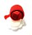 Jogo Mesa Posta Natal 8 Peças Porta Talher, Guardanapo Vermelho Ponto Ajour e Anel Papai Noel - Magizi - Imagem 5