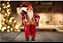Papai Noel Casaco Vinho Luxo com Lampião e Saco Presentes 62cm - Magizi - Imagem 2