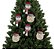 Kit Carinha Papai Noel e Boneco de Neve Pelúcia Xadrez 13cm 6 Peças - Magizi - Imagem 2
