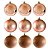 Jogo 48 Bolas Natal Mista Lisa, Gliter e Fosca Champagne Rosê 5cm - Master Christmas - Imagem 2