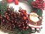 Guirlanda Rústica Fibra Natural Decorada Flor, Pinhas e Papai Noel 23cm - Master Christmas - Imagem 2