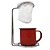 Kit Bule Esmaltado 1700ml e Mini Coador Café Individual com Caneca - Mundial Import - Imagem 6