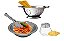 Conjunto para Massas Aço Inox Prime 4 Peças Escorredor Macarrão, Bowl, Pegador e Queijeira - Mundial Import - Imagem 1