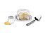 Conjunto Para Queijo Aço Inox Prime 3 Peças, Queijeiras e Plaina Cortador - Mundial Import - Imagem 1