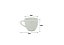 Conjunto 6 Xícaras para Café Porcelana Branca 50ml - Mundial Import - Imagem 2