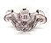 Centro de Mesa Vidro Murano Lilás Ametista 20cm - Jolitex - Imagem 3