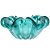 Centro de Mesa Vidro Murano Verde Turquesa 20cm - Jolitex - Imagem 1