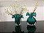 Vaso Decorativo Vidro Murano Trouxinha Verde 16cm - Jolitex - Imagem 2