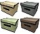 Conjunto Caixa Organizadora Tecido Color Multiuso Grande 38x25cm 4 Peças - Imagem 1