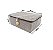 Caixa Organizadora Linho Cinza Com Zíper e Puxador Madeira 42x29cm Grande - Yazi - Imagem 2