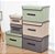 Caixa Organizadora Tecido Multiuso Monta Fácil Grande 38x25cm Bege - Yazi - Imagem 6