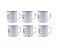 Conjunto Bule Esmaltado Branco 1,7 Litros e 6 Mini Canecas Estampadas 90ml - Yangzi - Imagem 2