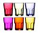 Jogo de Copos Vidro Colorido Atos 300ml 6 Unidades - Yangzi - Imagem 1