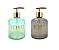 Jogo Porta Sabonete Líquido Sweet Home Vidro 350ml Gold 2 Un - Imagem 1