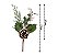 Kit Galho Pick Pinha Nevada Folhas e Berries Natal 17cm 3 Pç - Imagem 3