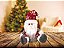 Papai Noel Sentado Peso de Porta Pelúcia Tricô Alpino 30cm - Imagem 3