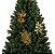 Kit Galho Arranjo Natal Folhas Eucalipto Dourado 25cm 3 Pç - Imagem 2