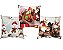 Jogo 3 Capas de Almofada  Natal Prime 45x45cm Boneco de Neve - Imagem 1