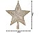 Estrela Ponteira Glitter Brocada Champagne 21cm - Magizi - Imagem 2