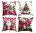 Conjunto 4 Capas de Almofada Natal Gobelin Premium 45x45cm - Imagem 5