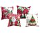 Conjunto 4 Capas de Almofada Natal Gobelin Premium 45x45cm - Imagem 1