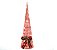 Árvore Pinheiro Cone Iluminado Laço Xadrez 15 Lâmpadas 50cm - Imagem 1