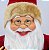 Papai Noel Luxo Barba Iluminada 40cm Vinho Premium - Magizi - Imagem 5