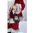 Papai Noel Musical Movimento à Corda Vinho Casaco Polar 45cm - Imagem 5